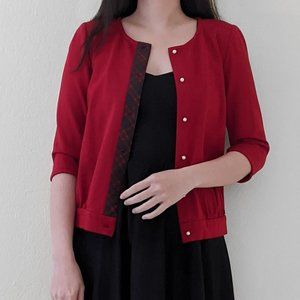 Magonn Vintage inspired stretch red jacket